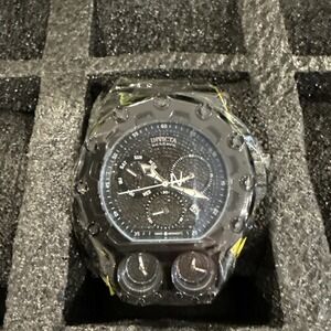 Invicta Bolt Magnum Tria 2.5 CTW Black Diamond Steel Swiss Chrono 52mm Watch New
